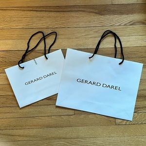 2 Gerard Darel reusable shopping bags. Thick paper. Medium and small.